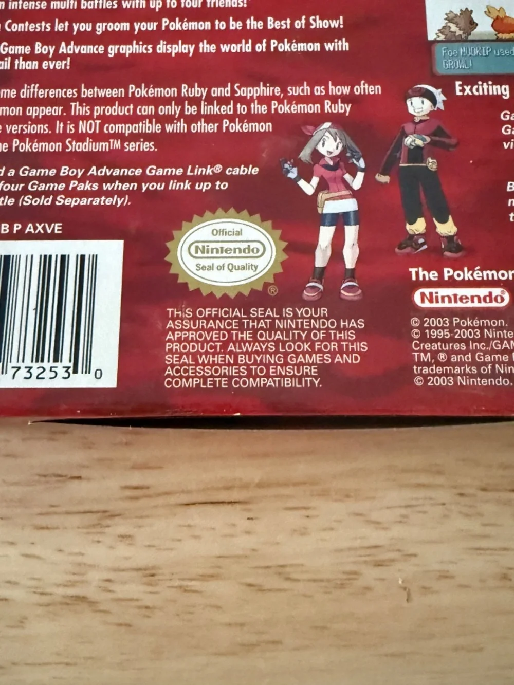 RARE Authentic Vintage Pokemon Ruby Game Boy Advance CIB
